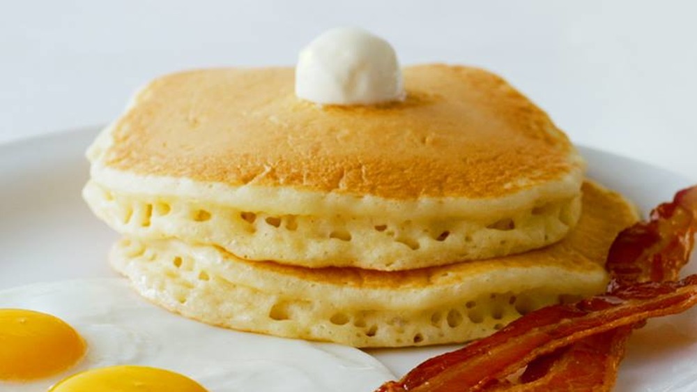 Denny's pancakes with butter