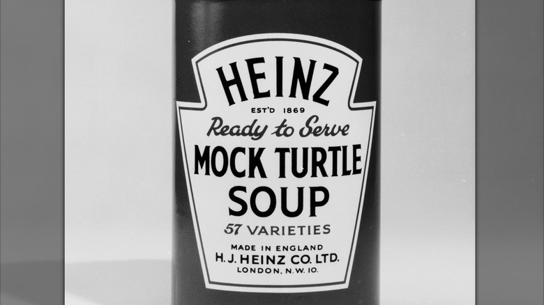 A can of Heinz mock turtle soup from the '60s