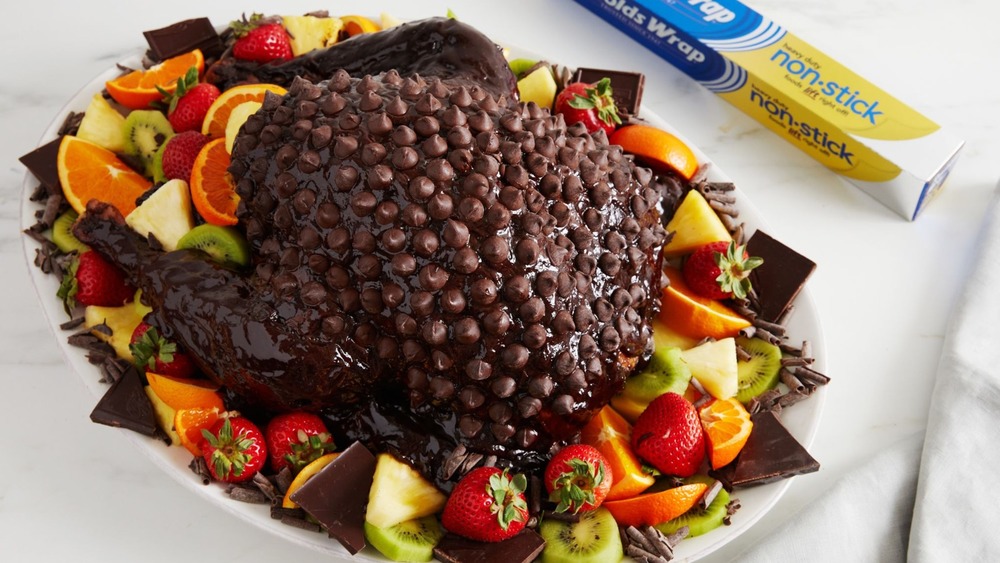 chocolate-coated turkey