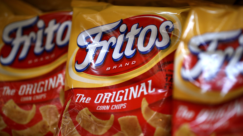 Yellow Fritos bag