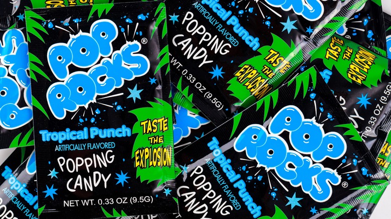 Bags of pop rocks