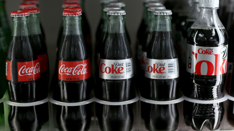 Coke and Diet Coke Bottles