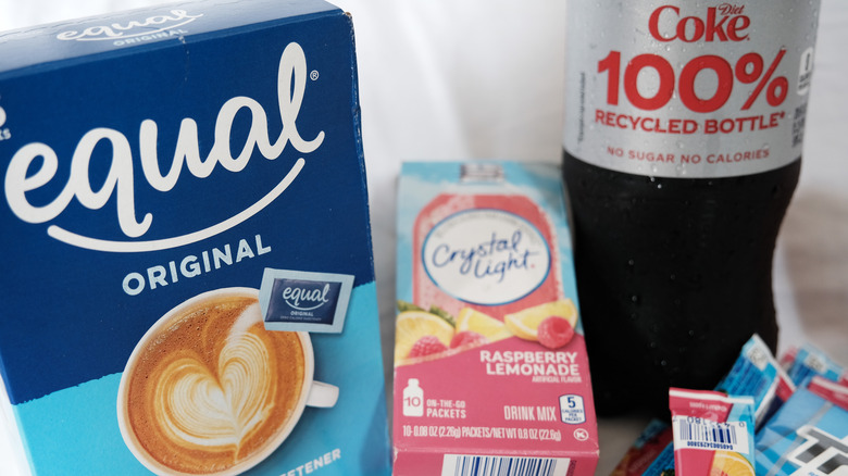 Products containing aspartame