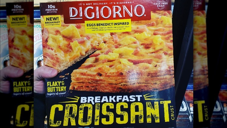 DiGiorno's eggs benedict croissant crust pizza