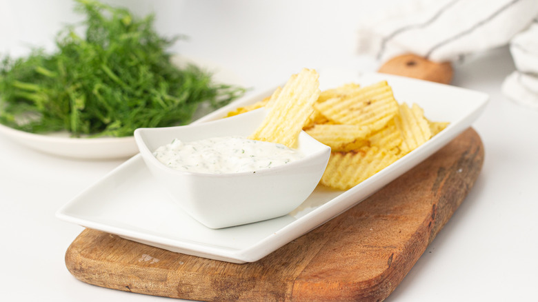 dip in bowl
