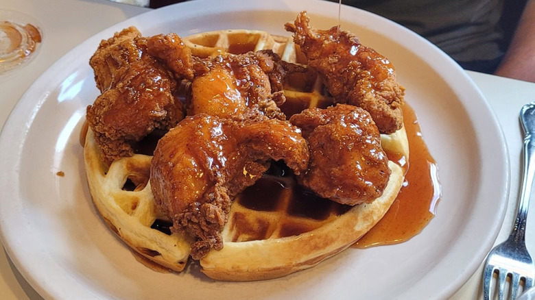 Funk n Waffles chicken waffle