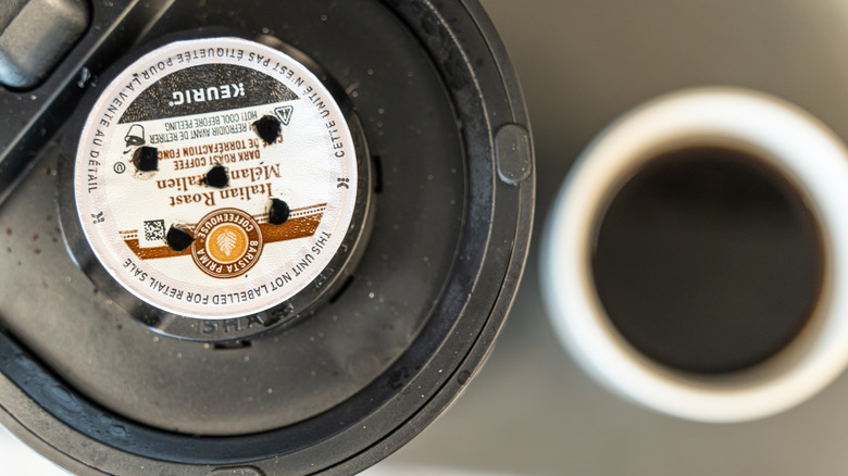 Used K-cup pod