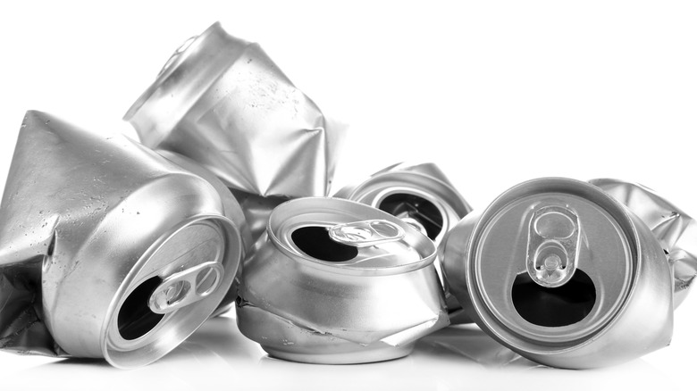 empty beer cans