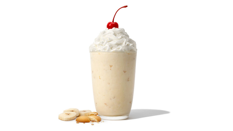 Banana pudding milkshake from Chick-fil-A