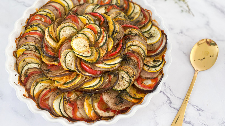 Disney's ratatouille with seasoning