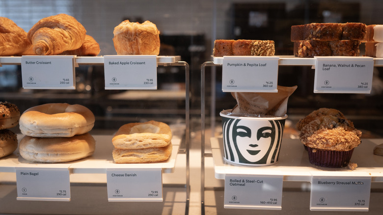 Bakery case at Starbucks
