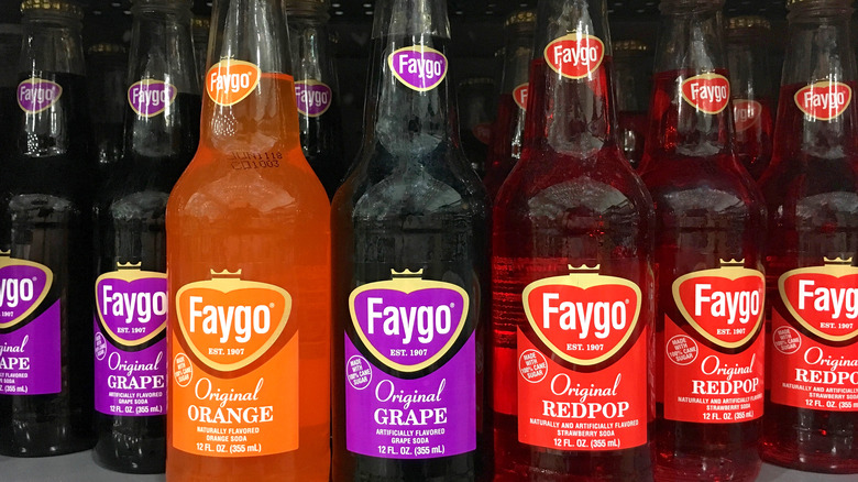 Bottles of Faygo soda