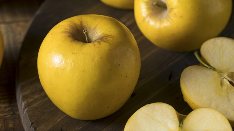 Close-up of Opal apples