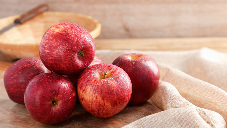 Apples on counter