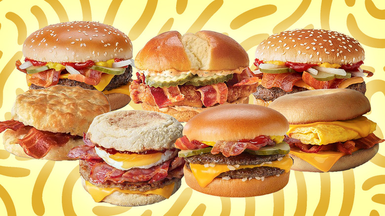 McDonald's sandwiches with bacon
