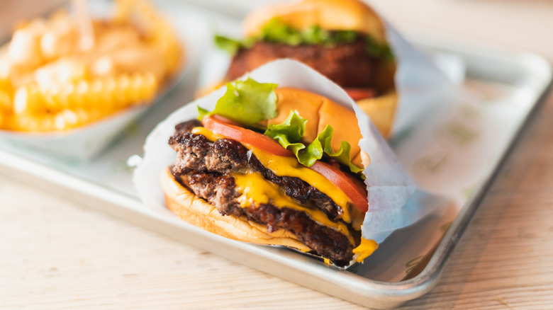 shake shack cheeseburgers