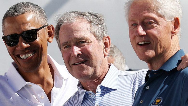 President Obama Bush and Clinton