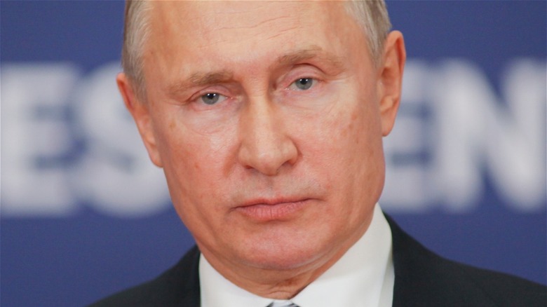 Closeup of Vladimir Putin