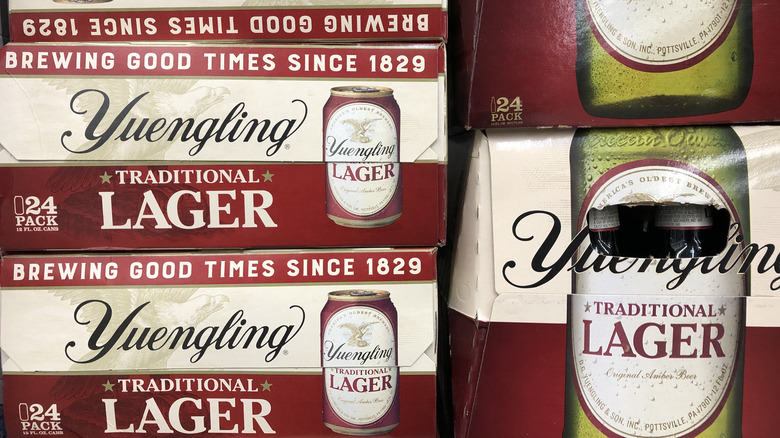 Packaged Yuengling beer