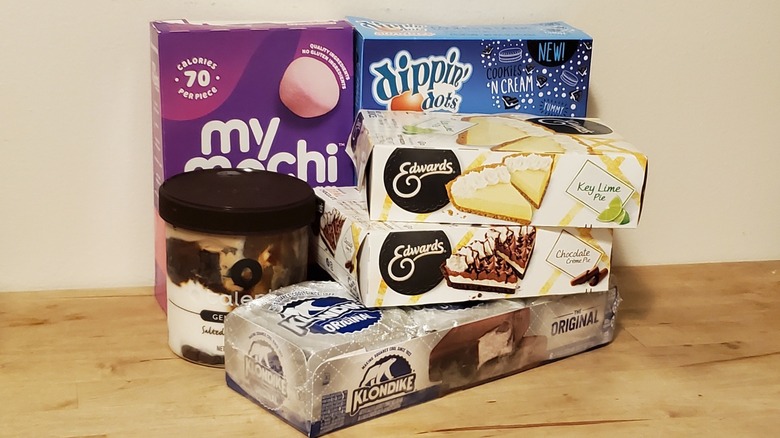 a selection of frozen treats