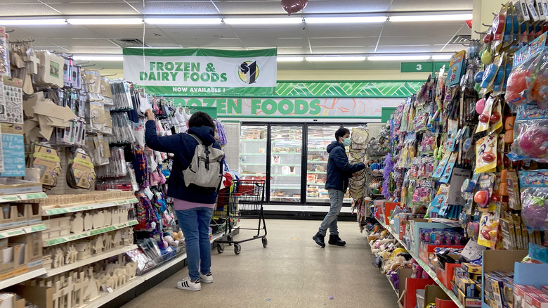 people shopping in Dollar Tree store