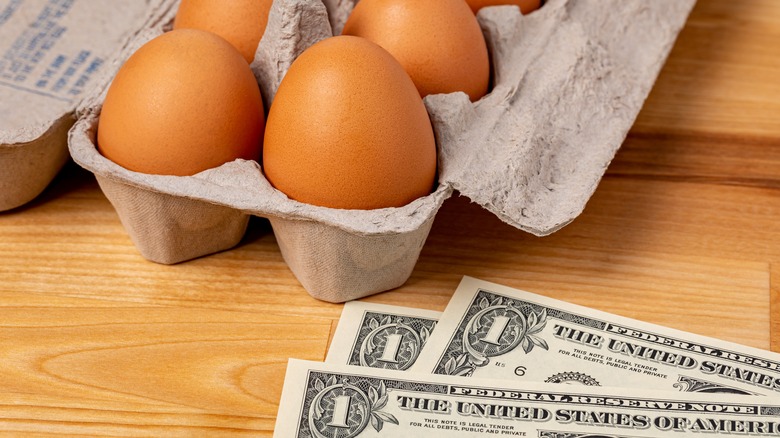 Eggs and money