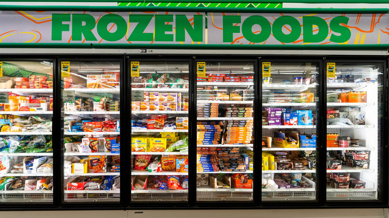 Frozen food section of Dollar Tree