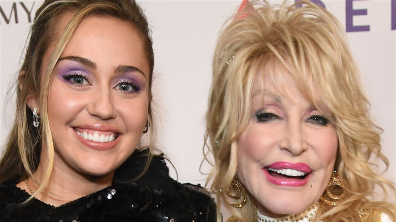 Miley Cyrus and Dolly Parton