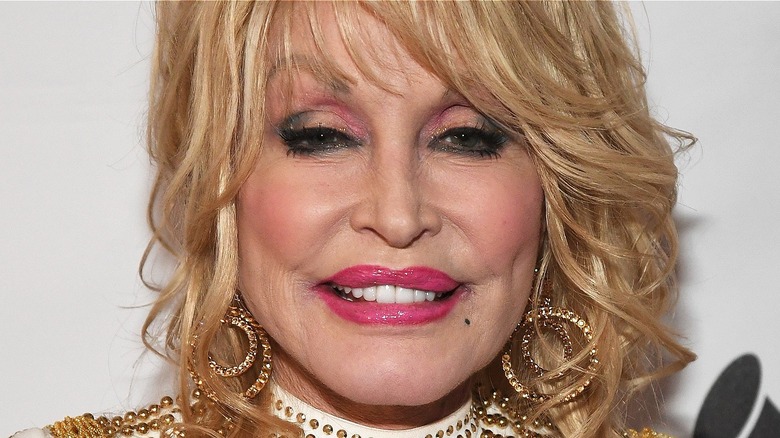 Dolly Parton smiling