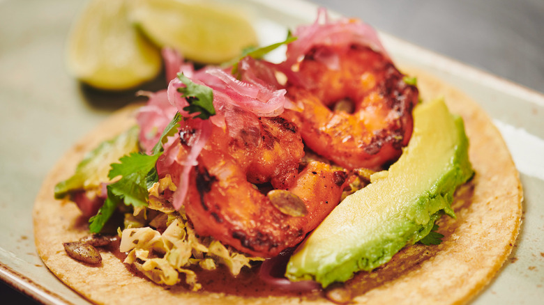 Baja shrimp taco