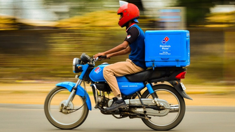 Domino's delivery bike