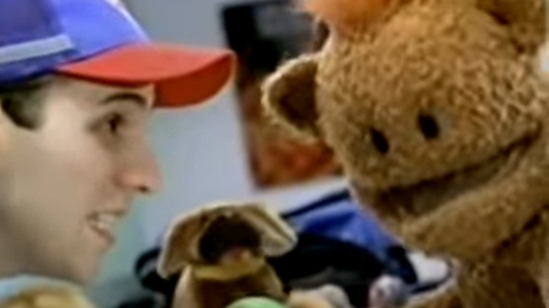 Bad Andy with Domino's worker