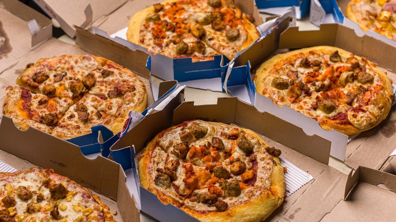 Domino's pizza boxes