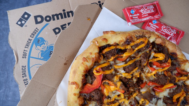 Domino's plant-based mushroom pizza Jakarta
