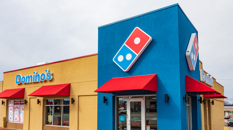 Exterior of Domino's restaurant