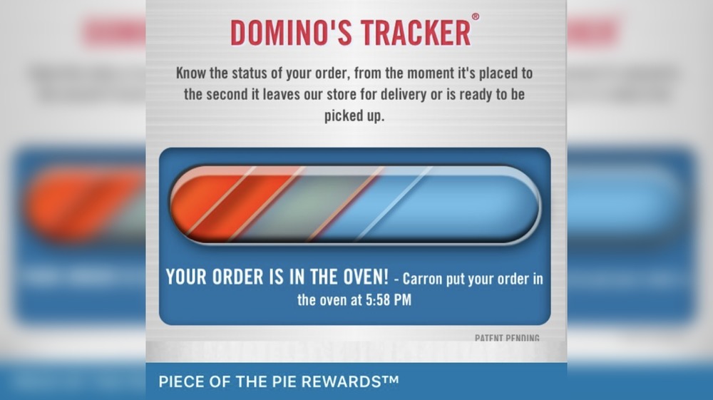 Dominos track my order