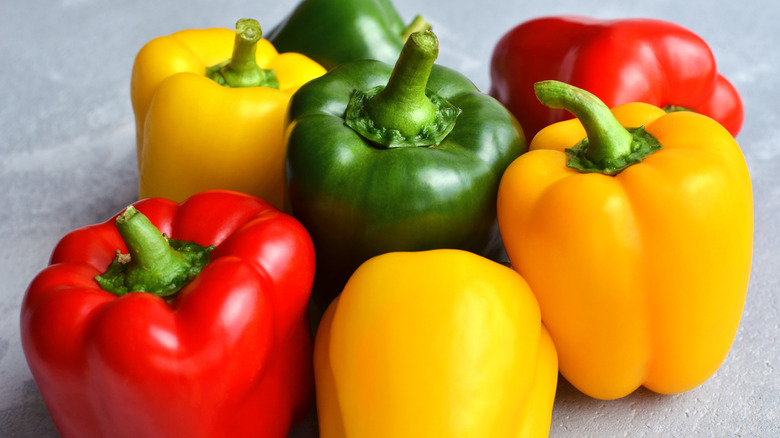 multicolored bell peppers 