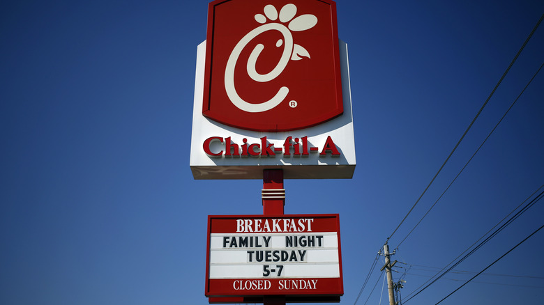 Chick-fil-A exterior sign