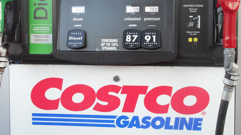 Costco gas pump