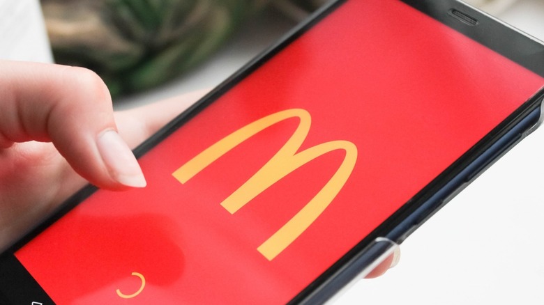McDonalds application on phone
