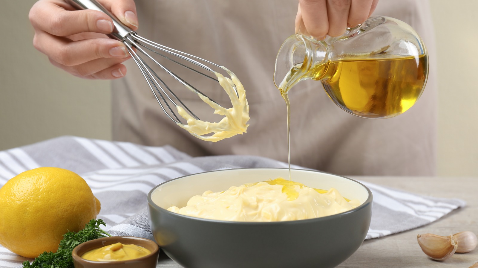 Don't Forget The Lemon Juice For Your Homemade Mayonnaise