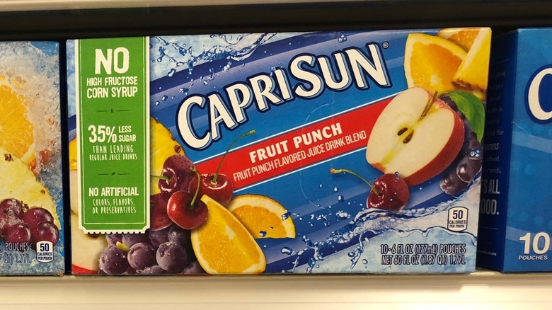 box of Capri Sun fruit punch 