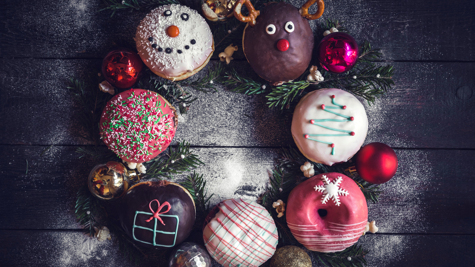 Donut Wreaths Make Perfectly Festive Holiday Centerpieces