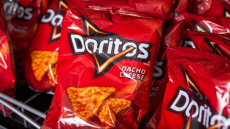 Packages of Doritos