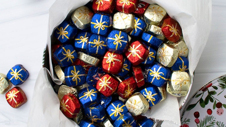 Dove wrapped chocolates