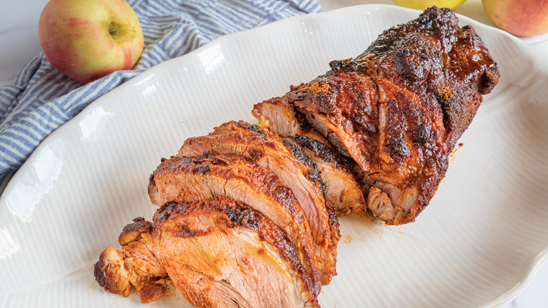 roast apple pork