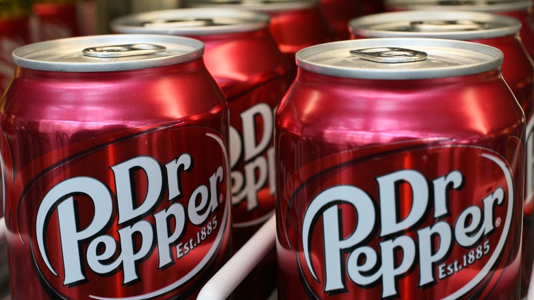 Dr Pepper cans