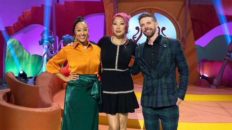 Tamera Mowry-Housley, Clarice Lam and Joshua John Russell for Dr. Seuss Baking Challenge