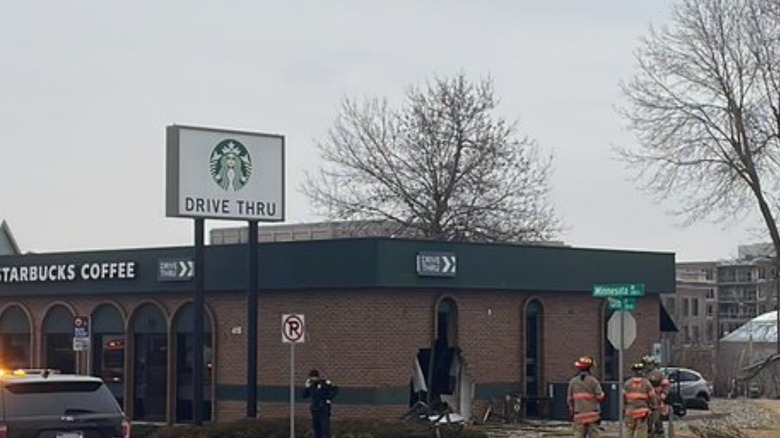 Photo of Starbucks accident in Sioux Falls