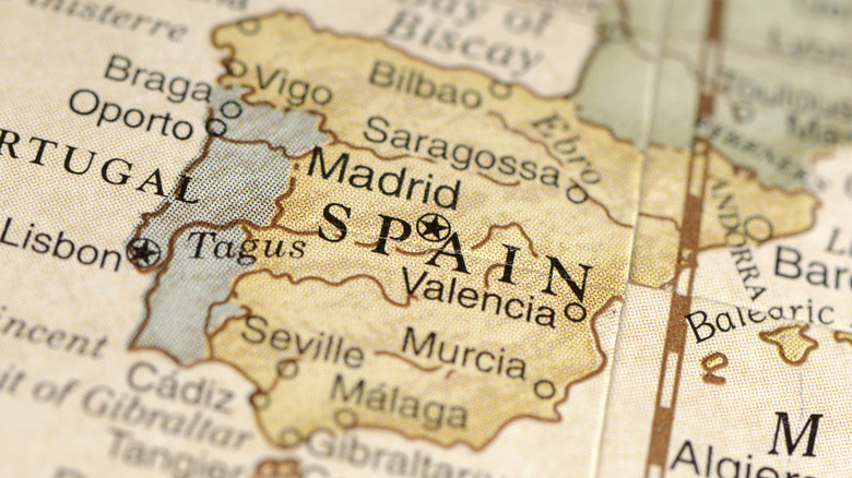 map of Spain